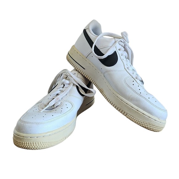 Nike Mens Air Force 1 '07 CJ0952 100 White/Black - Men's Size 8 Womens 10 - Picture 1 of 10